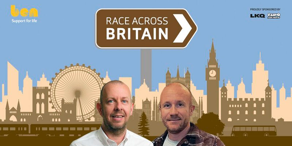 Ben Automotive Industry Charity's Race Across Britain