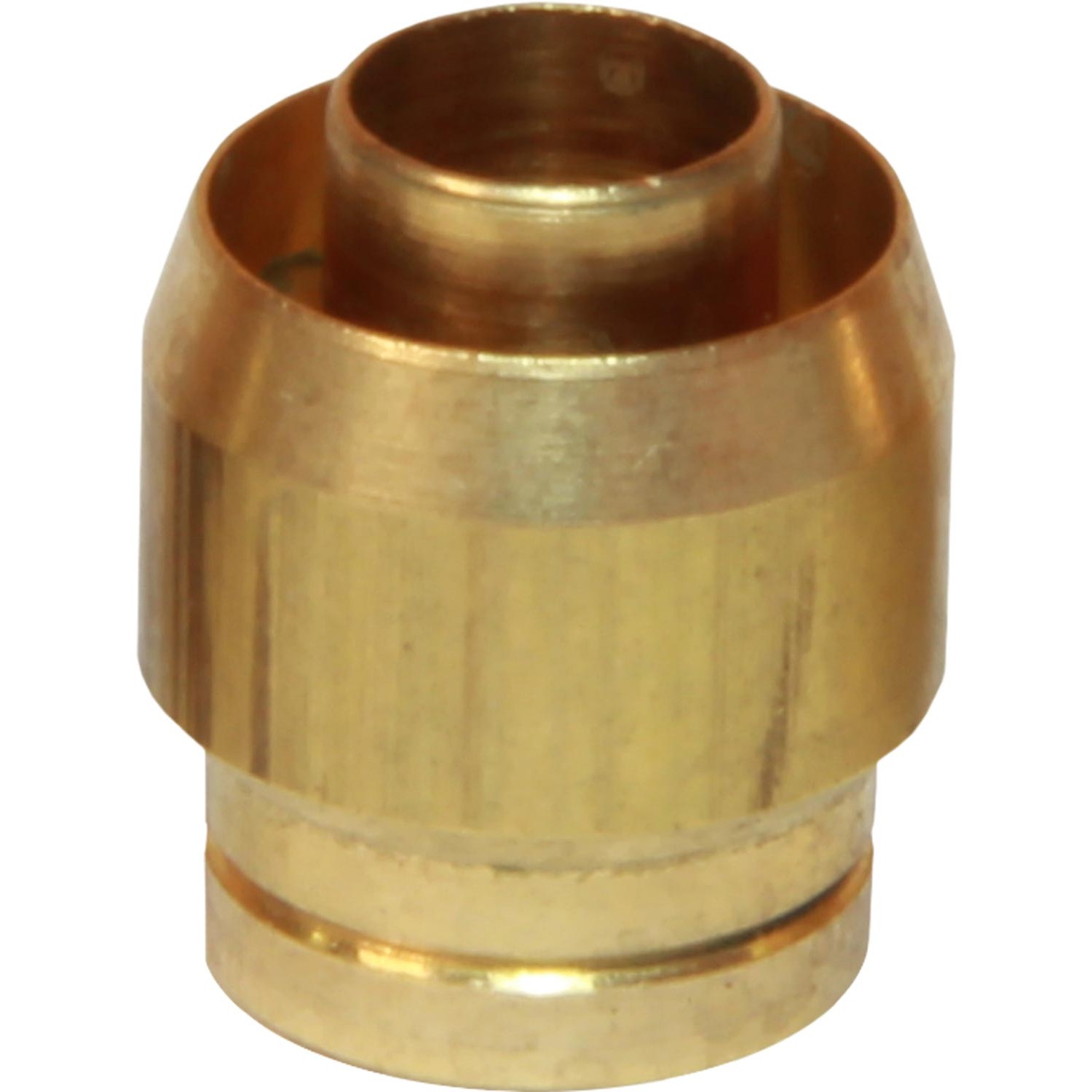 Five 6mm x 10mm Brass olive and nut for copper pipe NG LPG compression fitting 