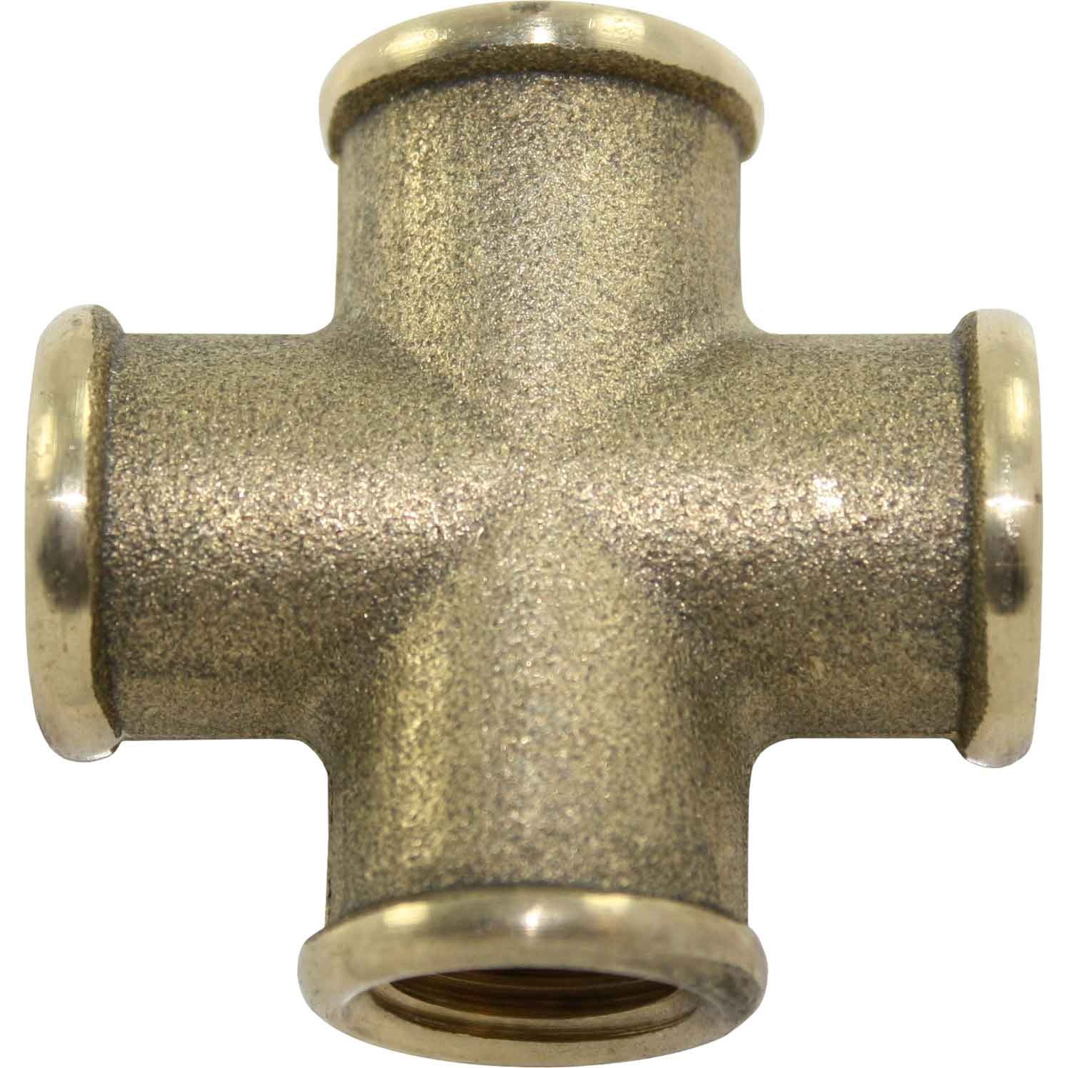 Cross 4 Way Brass Pipe fitting Equal Female Connector 1/4" BSP For Grease System 