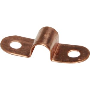 AG Copper Saddle Pipe Clamps (3/16" OD Pipe / Pack of 5)