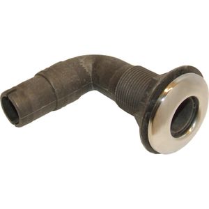 Osculati 90&deg; Skin Fitting and Stainless Cap (29mm, 32mm Hose Tail)