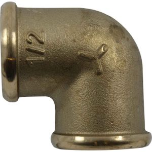 Maestrini Brass Compact 90 Degree Elbow (Female Ports / 1/2" BSP)