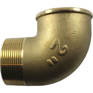 Maestrini Brass Compact 90 Degree Elbow (2" BSPT Male/BSP Female)