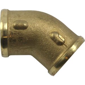 Maestrini Brass Compact 45 Degree Elbow (Female Ports / 1/2" BSP)