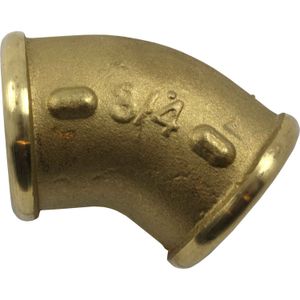 Maestrini Brass Compact 45 Degree Elbow (Female Ports / 3/4" BSP)