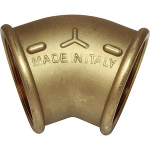 Maestrini Brass Compact 45 Degree Elbow (Female Ports / 2-1/2" BSP)
