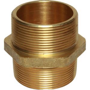 Maestrini Brass Equal Nipple (Thread Ports / 2" BSPT)