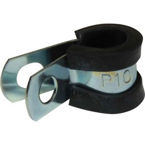 AG Zinc Rubber Lined P Clips (10mm / Pack of 10)