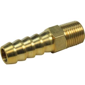 Seaflow Brass Straight Hose Tail (1/8" NPT Male to 8mm Hose)