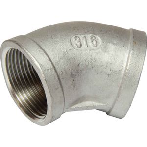 Osculati Stainless Steel 316 45 Degree Elbow (1-1/4" BSP Female)