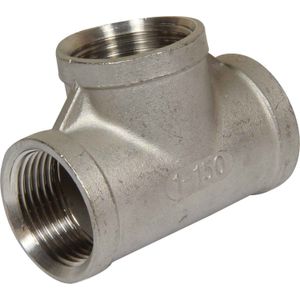 Osculati Stainless Steel 316 Equal Tee Fitting (Female Ports / 1" BSP)