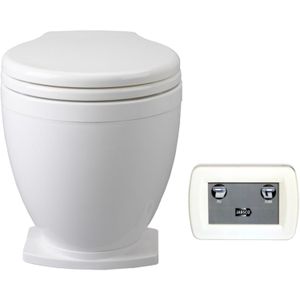 Jabsco Lite Flush Electric Toilet & Control Panel (12V / Compact Bowl)