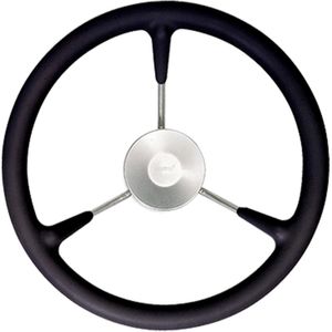 Vetus KS38Z Black Padded Marine Steering Wheel (380mm)