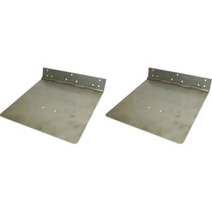 Lectrotab Stainless Steel Trim Tab Plates (12" x 12" / Per Pair)