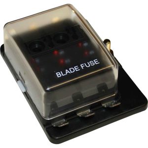 AMC Fuse Box for 6 Blade Fuses (LED Indicator)
