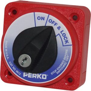 Perko Compact Battery Isolator 315A with Lock (12-32V)