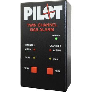 Pilot Twin Mk2 Gas Alarm With Two Detector Heads (12V & 24V)