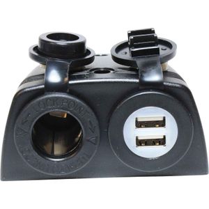 Osculati Double USB and Cigarette Lighter For Surface Mounting