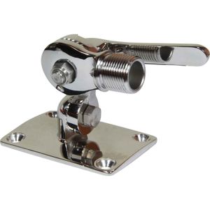 Ratchet Antenna Base (4 Way / Stainless Steel)