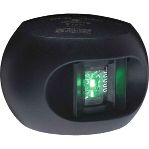 Aqua Signal 34 Starboard Green LED Navigation Light (Black Case)