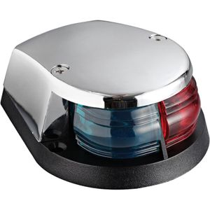 Osculati Bicolour Powerboat Navigation Light (Chrome, 12V, 5W)