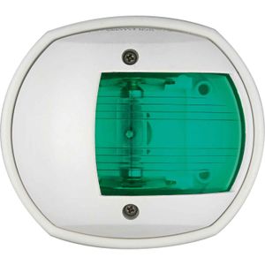 Compact Starboard Green Navigation Light (White Case / 12V / 10W)