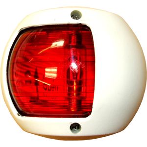 Perko 0170 Port Red Navigation Light (White Case / 12V / 15W)