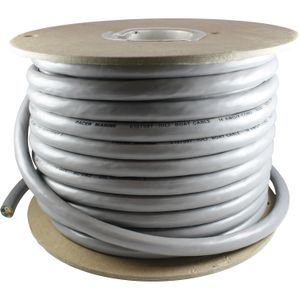 UL Certified Four Core Tinned Round Cable White (14AWG / 30m Coil)