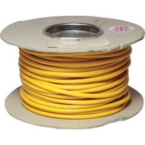 AMC 1 Core 4.5mm&sup2; Yellow Thin Wall Cable (30m)
