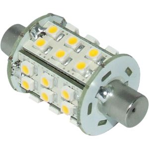Warm White LED Indented Festoon Navigation Light Bulb (10V - 30V / 2W)