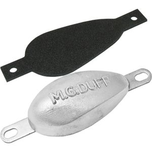 MG Duff ZD77 Pear Shaped Zinc Hull Anode for Salt Waters (2.1kg)
