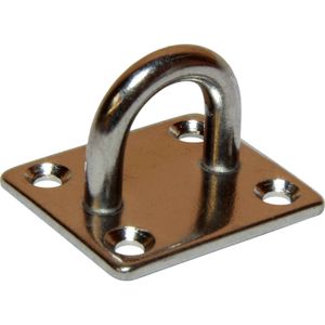 Osculati Stainless Steel Eye Plate (35mm x 40mm Base / 4 Bolts)