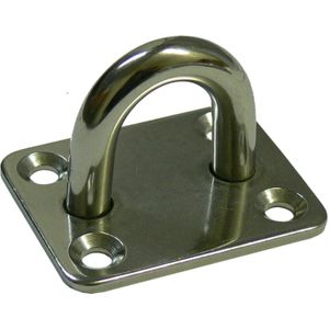 Osculati Stainless Steel Eye Plate (40mm x 50mm Base / 4 Bolts)