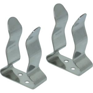 Osculati Stainless Steel Pole Clips (25mm - 32mm / Per Pair)