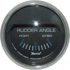 Faria Beede Rudder Angle Position Indicator in Chesapeake SS Black