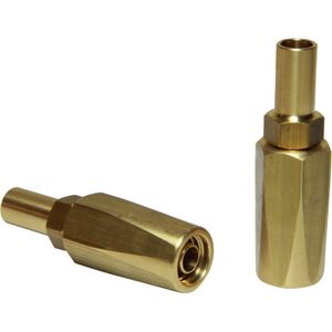 Vetus HS1031MS Brass Hose Connectors for HHOSE8 Steering Tube (2 Pack)