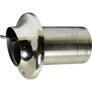 Vetus TRC50SV Stainless Transom Exhaust Outlet (Check Valve, 50mm)