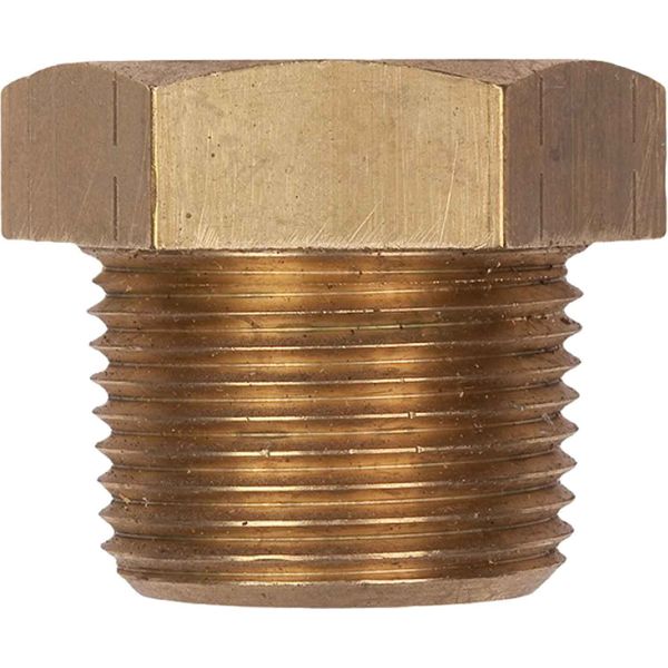 MG Duff Brass Plug for Universal Pencil Anodes (1" NPT x 3/4" UNC)