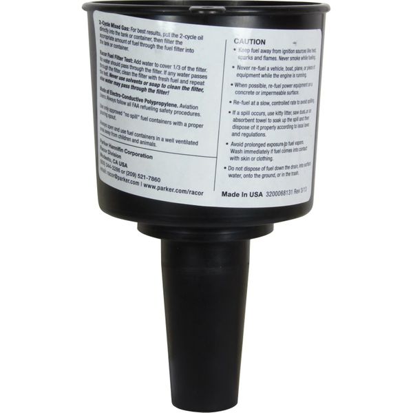 Racor RFF1C Fuel Filter Funnel (10 LPM / 50 Micron)