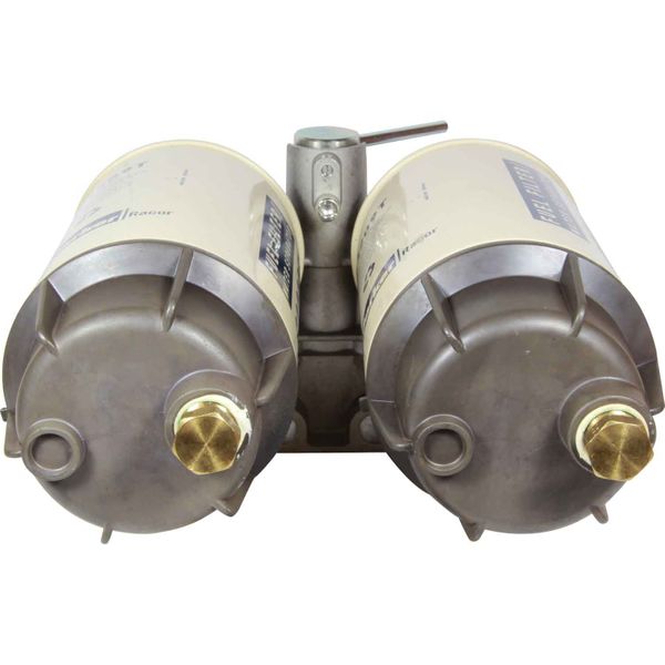 Racor 75/B32009M-10 Twin Fuel Filter (10 Micron / Metal Bowl)