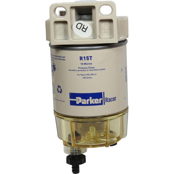 Racor 215R10 Fuel Filter (10 Micron / Clear Bowl)
