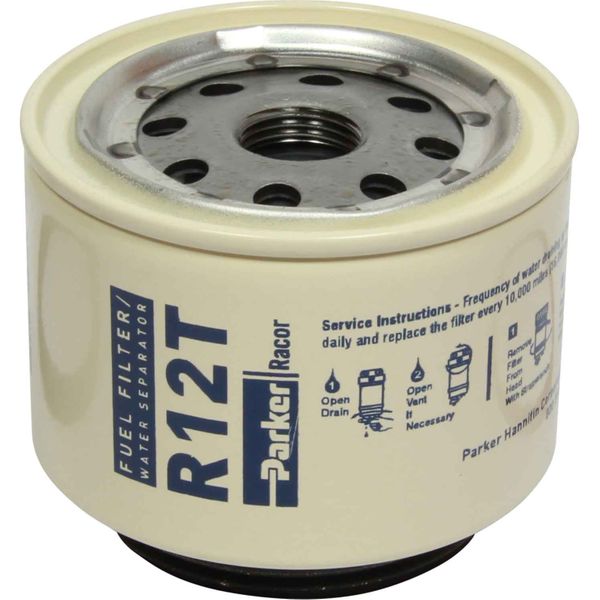 Racor Spin-On Fuel Filter Element (R12T / 10 Micron)