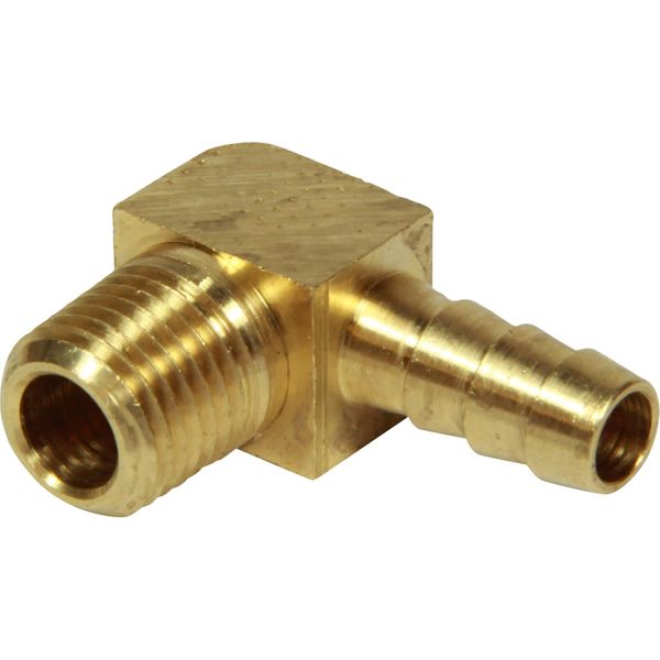 Racor Hose Tail Connector (1/4" NPTM to 5/16" Hose / 90 Degree)