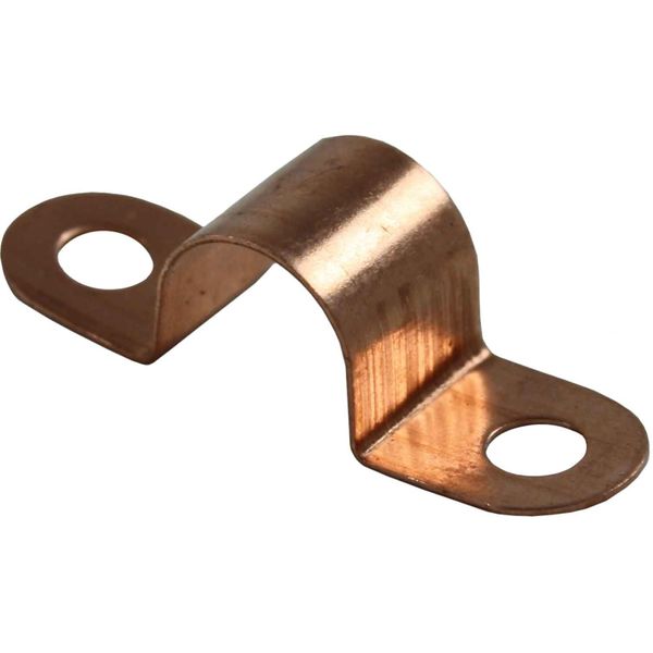 plumbing NEW Copper saddle bands 8mm pipe clips bracket pack of 10 