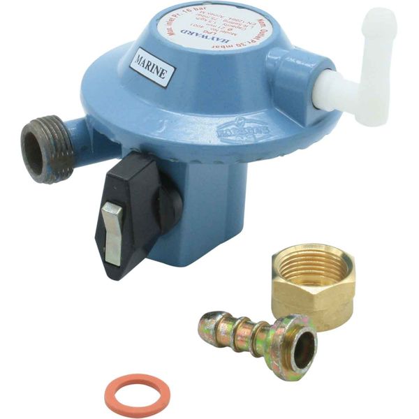 GasBOAT 4001 Marine Gas Regulator for Propane/Butane (21mm Clip On)