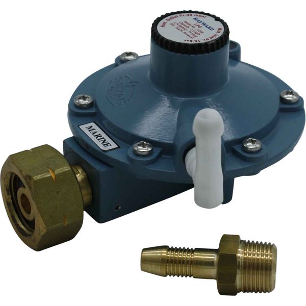 GasBOAT 4208 Marine Gas Regulator for Propane/Butane (21.8mm LH Nut)