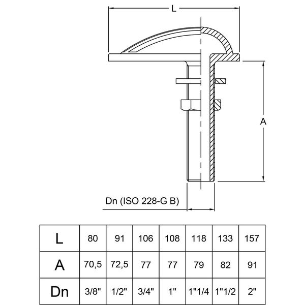 Maestrini DZR Water Intake Scoop (Full Slot / 1/2" BSP)