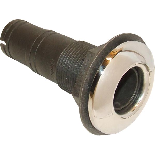 Seaflow Skin Fitting with Stainless Steel Cap (29mm, 32mm Hose Tail)