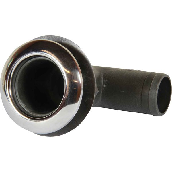 Seaflow 90&deg; Skin Fitting with Stainless Steel Cap (38mm Hose Tail)