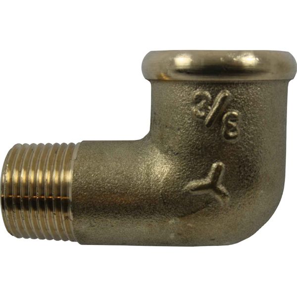 Maestrini Brass Compact 90 Degree Elbow (3/8" BSPT Male/BSP Female)